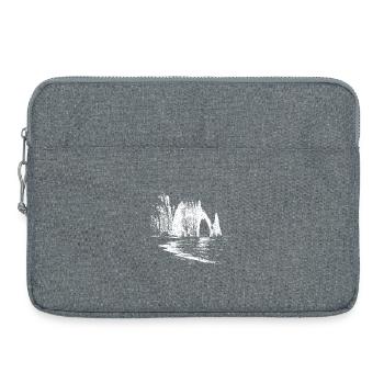 Nuit étoilée sur Étretat - Sacoche pour ordinateur portable 15 pouces - gris chiné - Devant