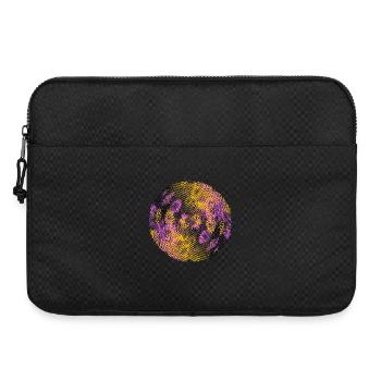 rasterized football soccer colorized Circle - Laptop bag 15" - black - Front