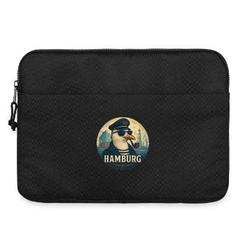 Captain Seagull – Hamburg Style - Laptop bag 15" - black - Front