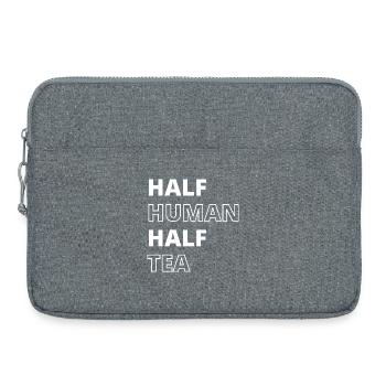 Citation amusante d’amateur de thé - Sacoche pour ordinateur portable 15 pouces - gris chiné - Devant