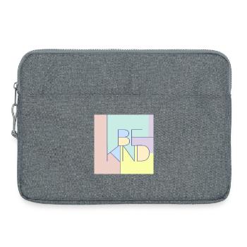 Be Kind - Laptop bag 15" - heather grey - Front