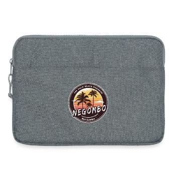Negombo Beach Sri Lanka Palmen Design - Laptoptasche 15" - Grau meliert - Vorne