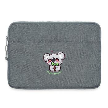 Plant Hope! - Laptop bag 15" - heather grey - Front
