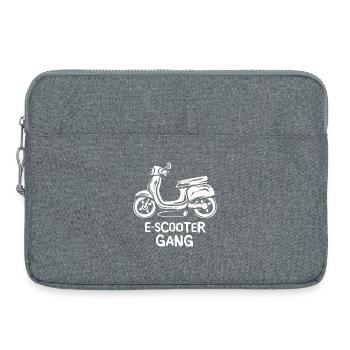 E scooter gang - Amour et symbole de deux-roues électrique - Sacoche pour ordinateur portable 15 pouces - gris chiné - Devant