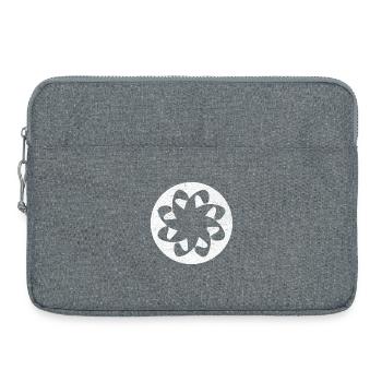 Signe d'éternité Chrétien Arménien - cercle blanc - Sacoche pour ordinateur portable 15 pouces - gris chiné - Devant