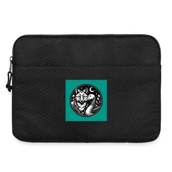 Renard et oie en amitié - Sacoche pour ordinateur portable 15 pouces - noir - Devant
