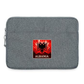 Albanie Double Eagle Design - Sacoche pour ordinateur portable 15 pouces - gris chiné - Devant