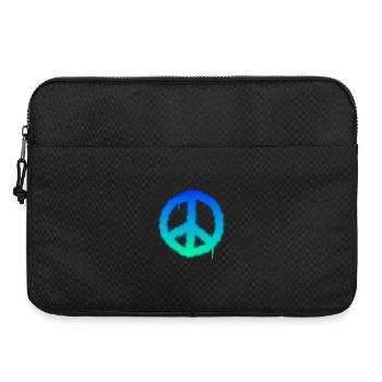 Le graffiti signe de paix - Sacoche pour ordinateur portable 15 pouces - noir - Devant