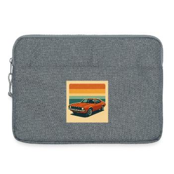 Vintage Muscle Car Retro Design - Laptoptasche 15" - Grau meliert - Vorne