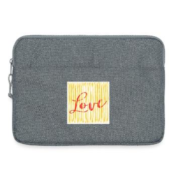 LOVE PASTA SPAGHETTI COOKING - Laptop bag 15" - heather grey - Front