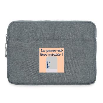 Bike Cycling Break - Laptop bag 15" - heather grey - Front