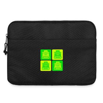 Conception de machine à écrire - Sacoche pour ordinateur portable 15 pouces - noir - Devant