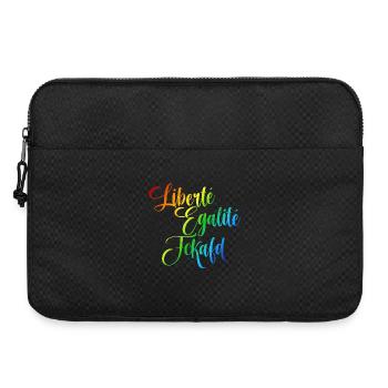 Rainbow Liberté Égalité Fraternité - Sacoche pour ordinateur portable 15 pouces - noir - Devant