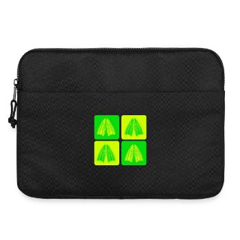 Conception de palmes de plongée rétro - Sacoche pour ordinateur portable 15 pouces - noir - Devant
