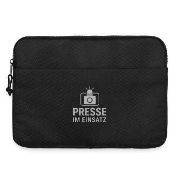 Presse im Einsatz - Laptoptasche 15" - Schwarz - Vorne