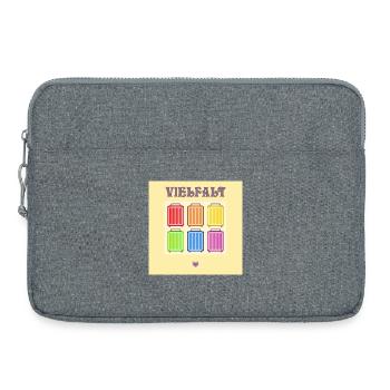 VIELFALT INKLUSION PRIDE KOFFER - Laptoptasche 15" - Grau meliert - Vorne