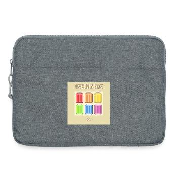 Inklusion Diversit Pride Fiert Koffer - Laptoptasche 15" - Grau meliert - Vorne