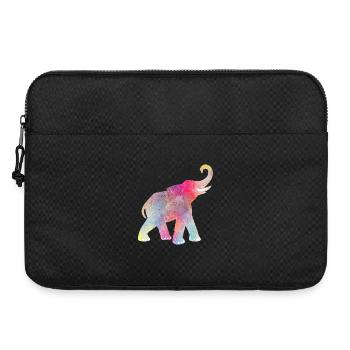 Yoga Holi Festival India Elephant colorful om - Laptop bag 15" - black - Front
