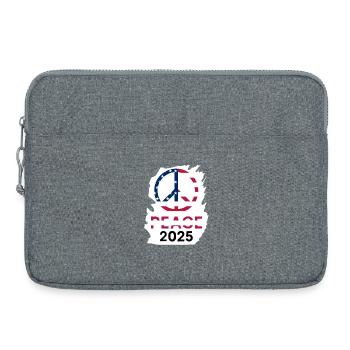Philosophie de la paix américaine 2025 - Sacoche pour ordinateur portable 15 pouces - gris chiné - Devant