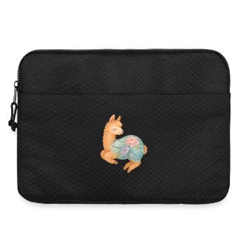 Yakuza Llama – Cute Pastel Tattoo Art - Laptop bag 15" - black - Front