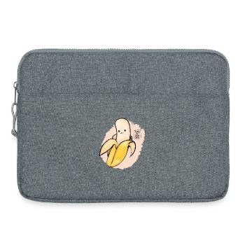Just a cute Banana - Laptoptasche 15" - Grau meliert - Vorne
