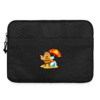 Abeille de plage - Sacoche pour ordinateur portable 15 pouces - noir - Devant
