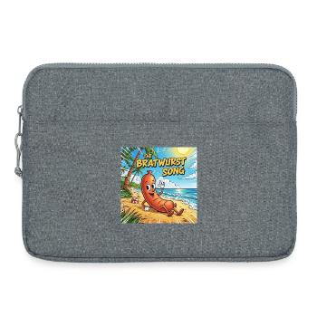 The Bratwurst Song - Laptop bag 15" - heather grey - Front