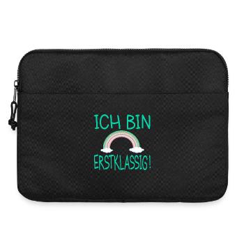 Ich bin erstklassig Regenbogen 1. Klasse - Laptoptasche 15" - Schwarz - Vorne