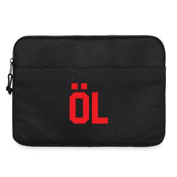 Motif géométrique rétro pour vêtements - Sacoche pour ordinateur portable 15 pouces - noir - Devant