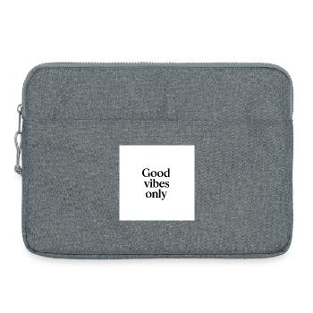 Optimierte positive Vibes - Laptoptasche 15" - Grau meliert - Vorne