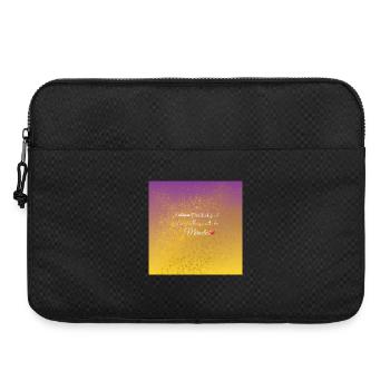 I am a Magnet for positivity - Laptoptasche 15" - Schwarz - Vorne