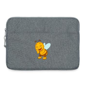 ABEILLE QUI RIT - Sacoche pour ordinateur portable 15 pouces - gris chiné - Devant