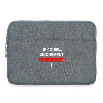 kebab - Laptop bag 15" - heather grey - Front