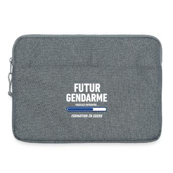 Future gendarme - Laptop bag 15" - heather grey - Front