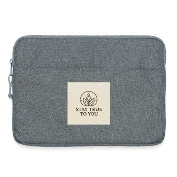 Pleine conscience et équilibre intérieur - Sacoche pour ordinateur portable 15 pouces - gris chiné - Devant