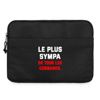 Humorous Design Stubbornness and Friendship - Laptop bag 15" - black - Front