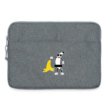 Party banana - Laptop bag 15" - heather grey - Front