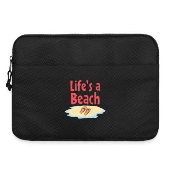 Life's a Beach Flip-Flops - Laptoptasche 15" - Schwarz - Vorne