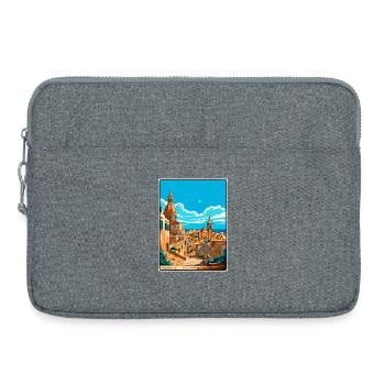 Valletta Malta Vintage-Reiseplakat Cityscape WPA - Laptoptasche 15" - Grau meliert - Vorne