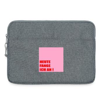 Powerful Motivation Self-Confidence - Laptop bag 15" - heather grey - Front