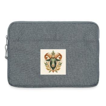 Tête de Taureau - Sacoche pour ordinateur portable 15 pouces - gris chiné - Devant