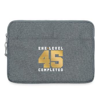 45e anniversaire de mariage - Sacoche pour ordinateur portable 15 pouces - gris chiné - Devant