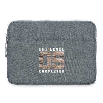 5e anniversaire de mariage - Sacoche pour ordinateur portable 15 pouces - gris chiné - Devant