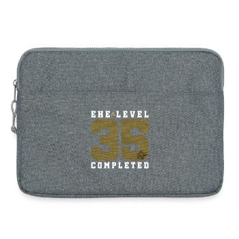 35e anniversaire de mariage - Sacoche pour ordinateur portable 15 pouces - gris chiné - Devant