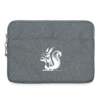 Kleines Hörnchen, große Tasse Eichhörnchen Koffein - Laptoptasche 15" - Grau meliert - Vorne