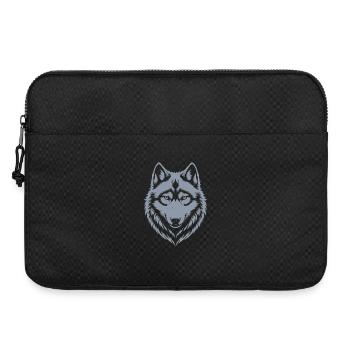 Majestätisches Wolf-Emblem-Design - Laptoptasche 15" - Schwarz - Vorne