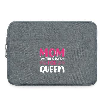 Mutter Königin Spruch Design - Laptoptasche 15" - Grau meliert - Vorne