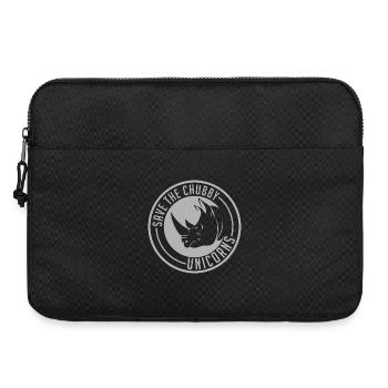 Retten Sie das Mollige Einhorn-Logo - Laptoptasche 15" - Schwarz - Vorne