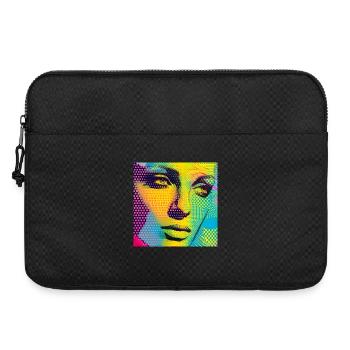 Colorful Pop Art Portrait - Laptop bag 15" - black - Front