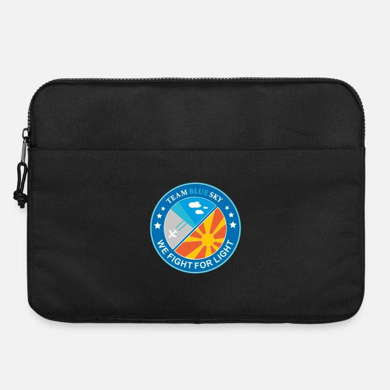Light Warrior Badge Summer Sun Blue Sky - Laptop bag 15" - black